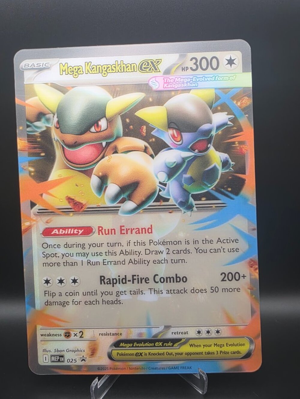 Pokemon TCG Mega Kangaskhan ex JUMBO MEP 025 Promo Card NM Near Mint